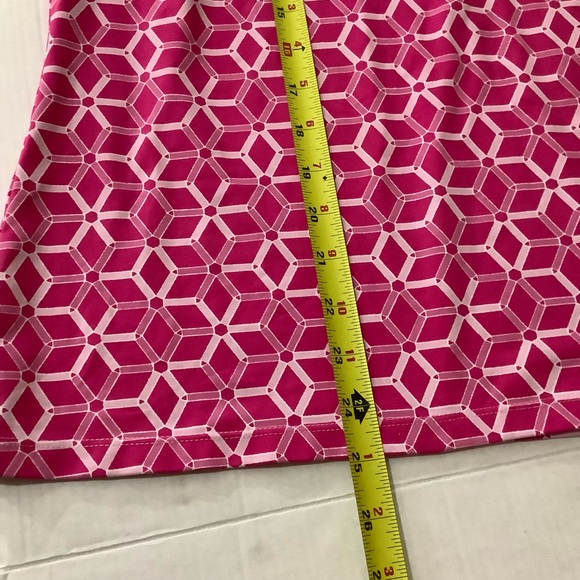J. McLaughlin Pink White Sleeveless Polo Top - Picture 10 of 11